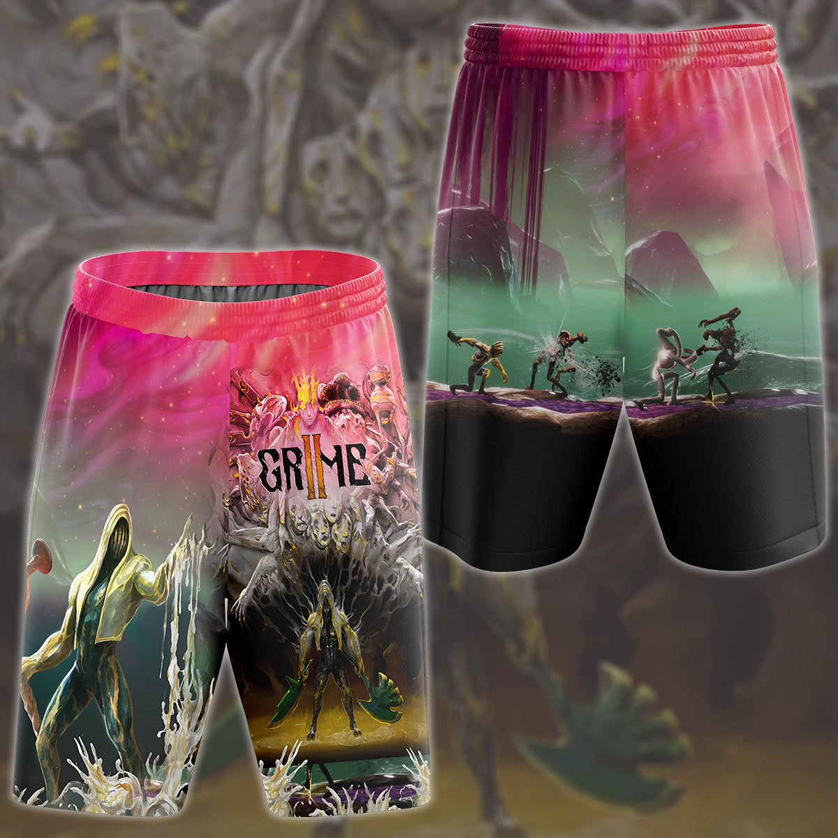 Grime II Video Game All Over Printed T-shirt Tank Top Zip Hoodie Pullover Hoodie Hawaiian Shirt Beach Shorts Joggers