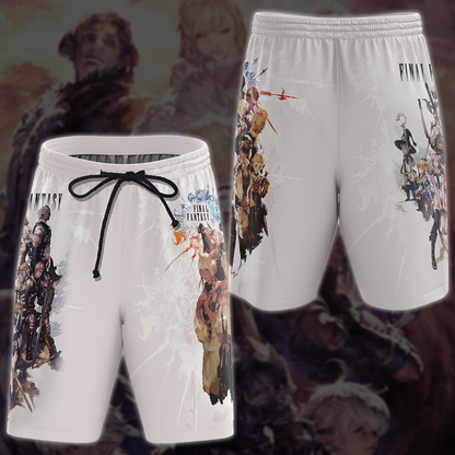 Final Fantasy XIV Video Game 3D All Over Print T-shirt Tank Top Zip Hoodie Pullover Hoodie Hawaiian Shirt Beach Shorts Jogger Beach Shorts