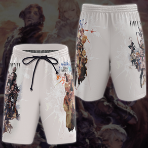 Final Fantasy XIV Video Game 3D All Over Print T-shirt Tank Top Zip Hoodie Pullover Hoodie Hawaiian Shirt Beach Shorts Jogger Beach Shorts S 