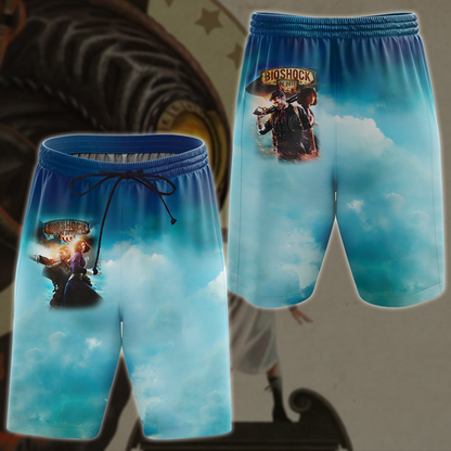 Bioshock Infinite Video Game All Over Printed T-shirt Tank Top Zip Hoodie Pullover Hoodie Hawaiian Shirt Beach Shorts Joggers Beach Shorts