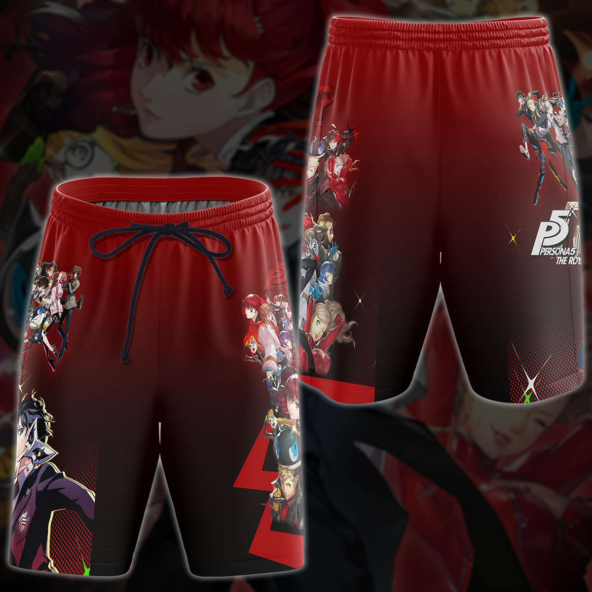 Persona 5 Royal Video Game 3D All Over Print T-shirt Tank Top Zip Hoodie Pullover Hoodie Hawaiian Shirt Beach Shorts Jogger Beach Shorts