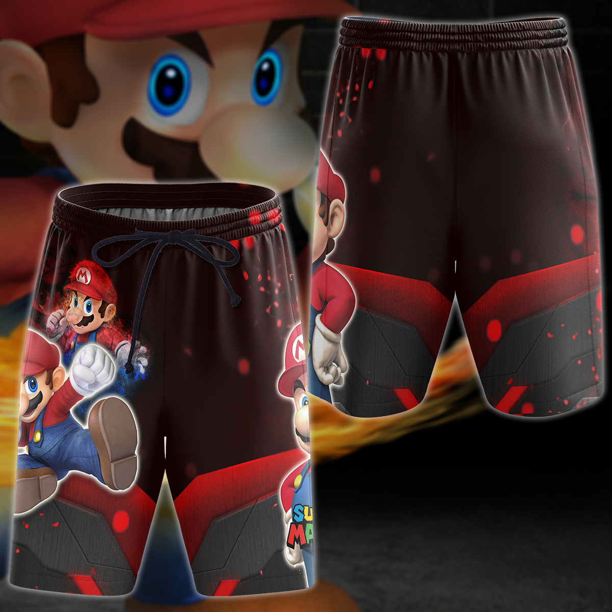 Super Mario Video Game 3D All Over Print T-shirt Tank Top Zip Hoodie Pullover Hoodie Hawaiian Shirt Beach Shorts Jogger Beach Shorts