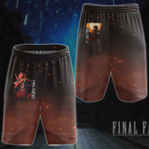 Final Fantasy XVI Video Game All-Over T-shirt Hoodie Tank Top Hawaiian Shirt Beach Shorts Joggers Beach Shorts S 