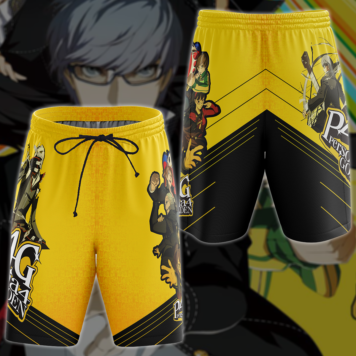 Persona 4 Golden Video Game 3D All Over Printed T-shirt Tank Top Zip Hoodie Pullover Hoodie Hawaiian Shirt Beach Shorts Jogger Beach Shorts