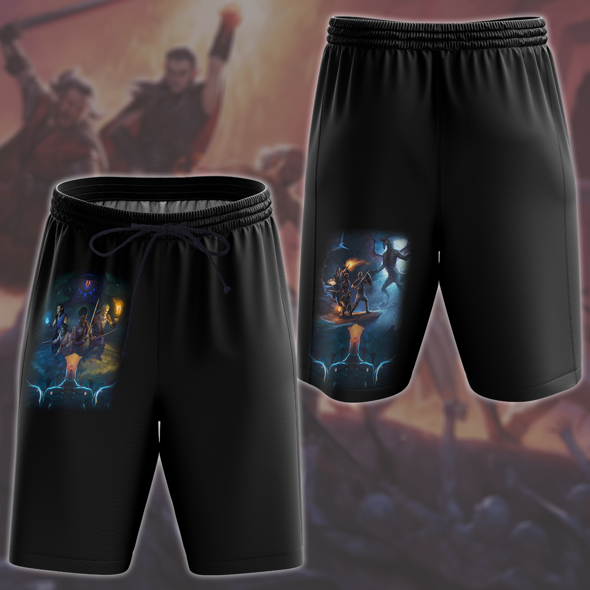 Pillars of Eternity Video Game All Over Printed T-shirt Tank Top Zip Hoodie Pullover Hoodie Hawaiian Shirt Beach Shorts Joggers Beach Shorts