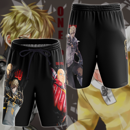 One Punch Man Saitama x Genos Anime Manga 3D All Over Print T-shirt Tank Top Zip Hoodie Pullover Hoodie Hawaiian Shirt Beach Shorts Jogger Beach Shorts