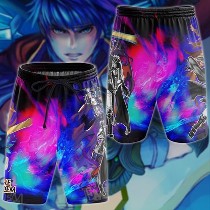 Fire Emblem: Path of Radiance - Ike Video Game 3D All Over Print T-shirt Tank Top Zip Hoodie Pullover Hoodie Hawaiian Shirt Beach Shorts Jogger Beach Shorts