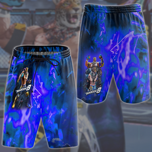 Tekken 8 King Video Game All Over Printed T-shirt Tank Top Zip Hoodie Pullover Hoodie Hawaiian Shirt Beach Shorts Joggers Beach Shorts S 