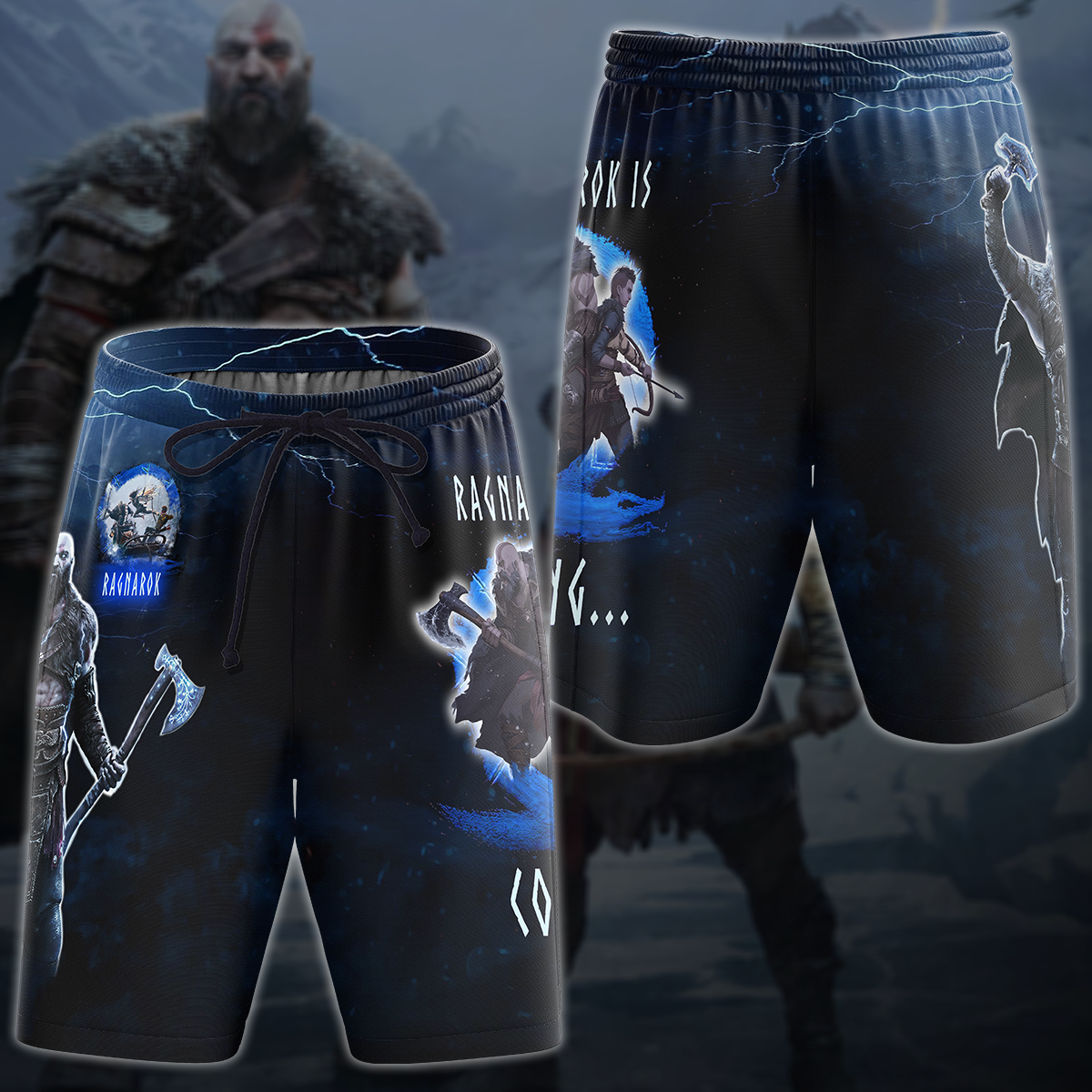 God Of War Ragnarok Video Game 3D All Over Printed T-shirt Tank Top Zip Hoodie Pullover Hoodie Hawaiian Shirt Beach Shorts Jogger Beach Shorts