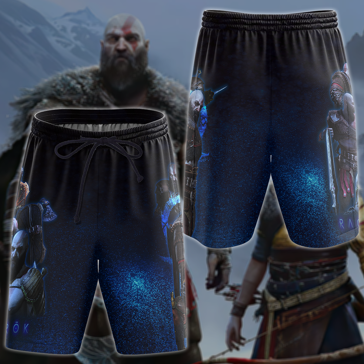 God of War Ragnarok Video Game 3D All Over Print T-shirt Tank Top Zip Hoodie Pullover Hoodie Hawaiian Shirt Beach Shorts Jogger Beach Shorts