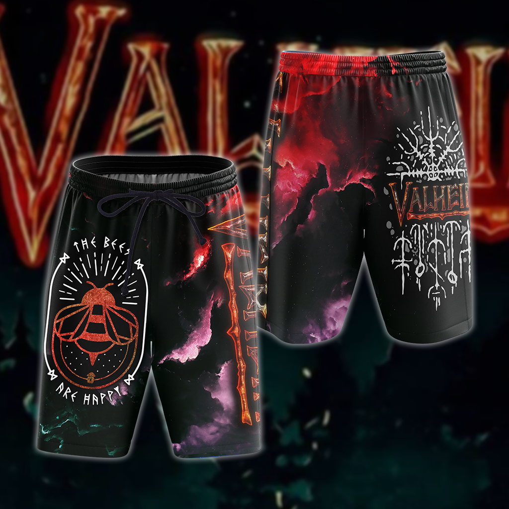 Valheim All 3D Over Print T-shirt Tank Top Zip Hoodie Pullover Hoodie Hawaiian Shirt Beach Shorts Jogger Beach Shorts