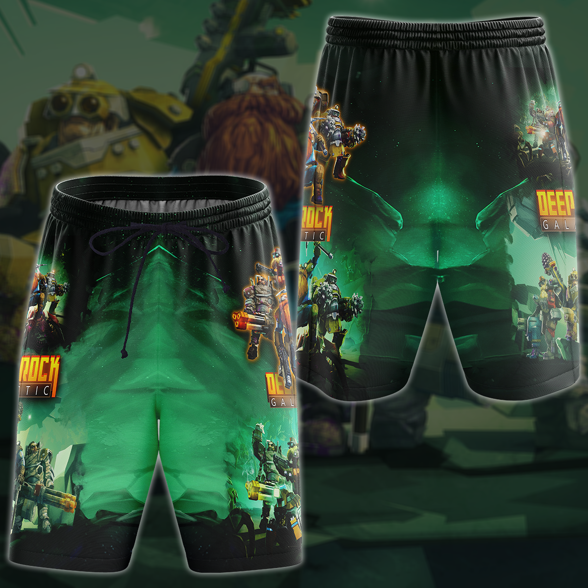 Deep Rock Galactic Video Game 3D All Over Printed T-shirt Tank Top Zip Hoodie Pullover Hoodie Hawaiian Shirt Beach Shorts Jogger Beach Shorts