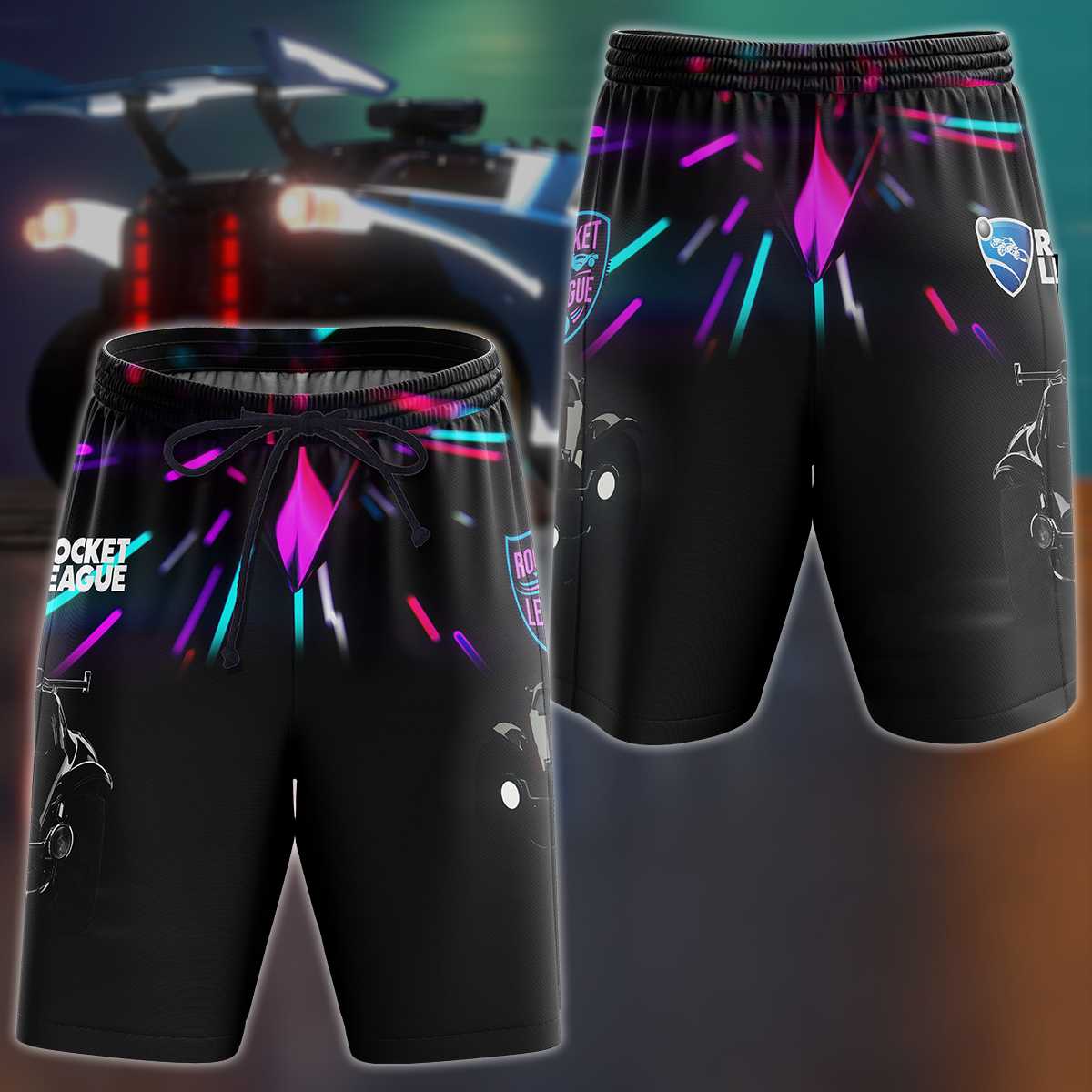 Rocket League Video Game 3D All Over Print T-shirt Tank Top Zip Hoodie Pullover Hoodie Hawaiian Shirt Beach Shorts Jogger Beach Shorts