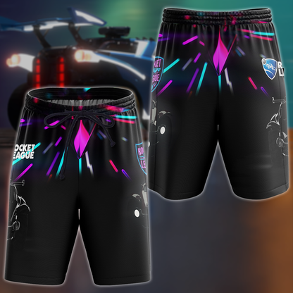 Rocket League Video Game 3D All Over Print T-shirt Tank Top Zip Hoodie Pullover Hoodie Hawaiian Shirt Beach Shorts Jogger Beach Shorts