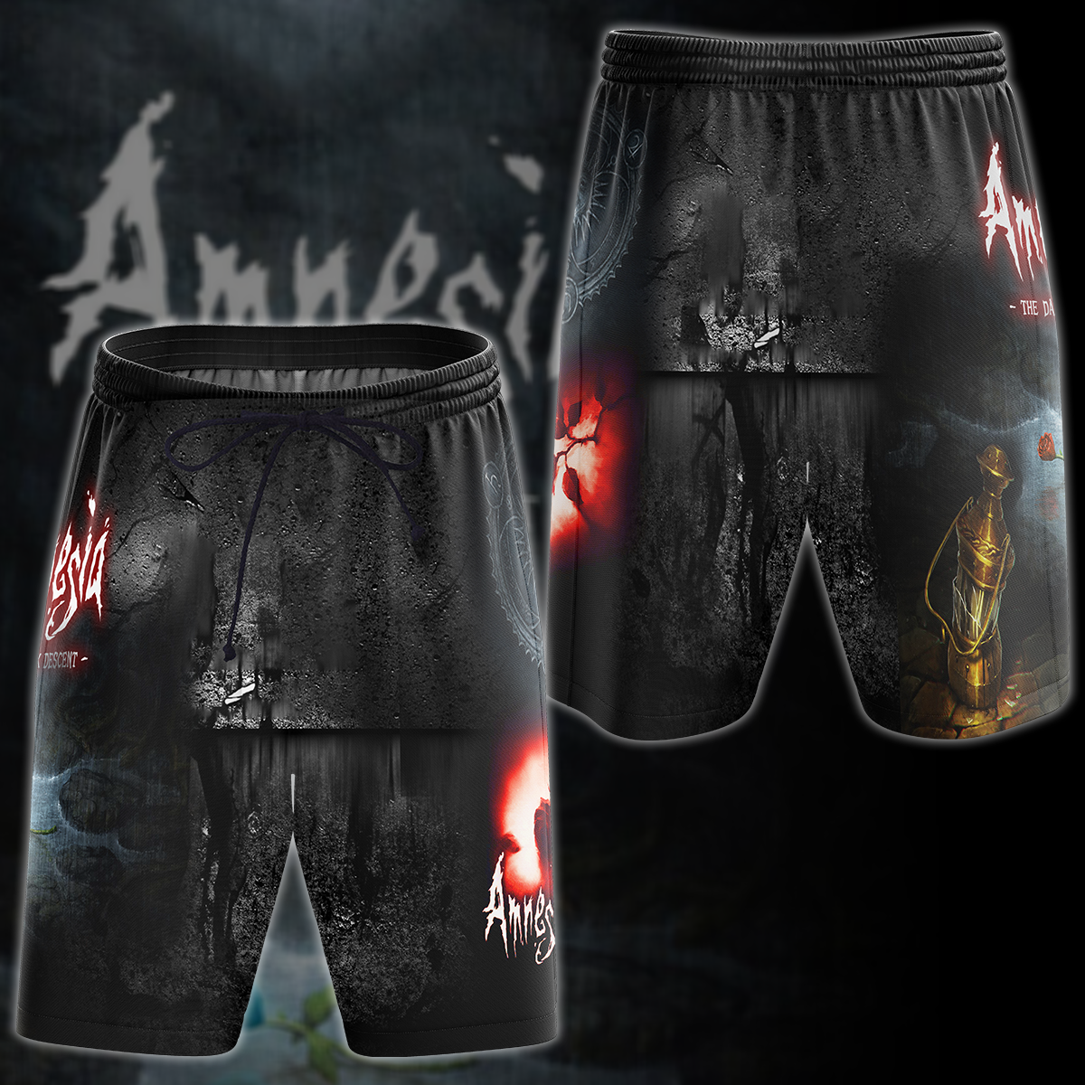 Amnesia: The Dark Descent Video Game 3D All Over Printed T-shirt Tank Top Zip Hoodie Pullover Hoodie Hawaiian Shirt Beach Shorts Jogger Beach Shorts