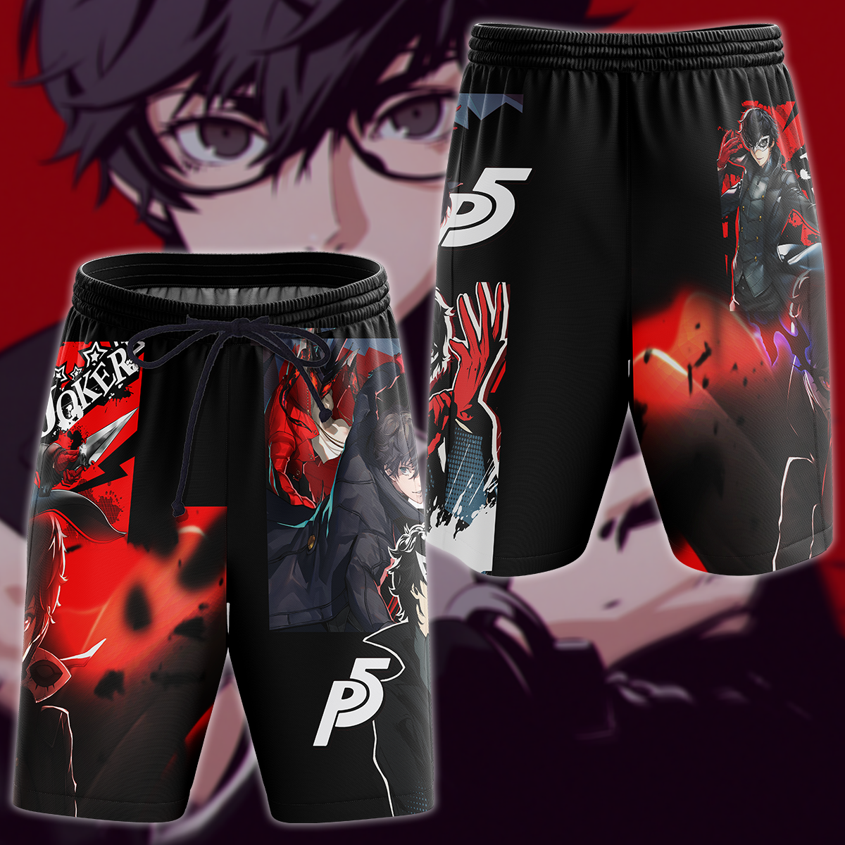 Persona 5 Strikers Video Game 3D All Over Print T-shirt Tank Top Zip Hoodie Pullover Hoodie Hawaiian Shirt Beach Shorts Jogger Beach Shorts