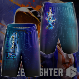 Street Fighter 6 Chun-Li Video Game All-Over T-shirt Hoodie Tank Top Hawaiian Shirt Beach Shorts Joggers Beach Shorts S 