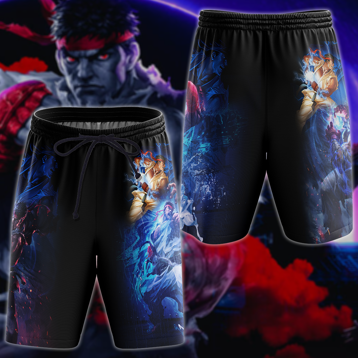 Street Fighter 5 Video Game 3D All Over Print T-shirt Tank Top Zip Hoodie Pullover Hoodie Hawaiian Shirt Beach Shorts Jogger Beach Shorts