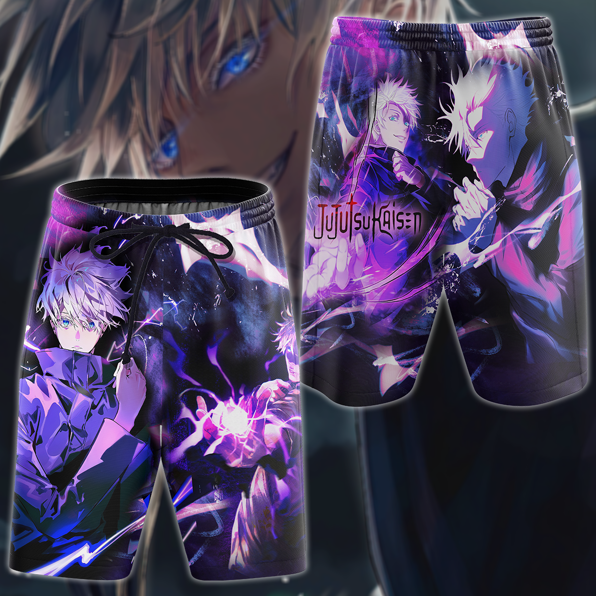Jujutsu Kaisen Gojo Satoru 3D All Over Print T-shirt Tank Top Zip Hoodie Pullover Hoodie Hawaiian Shirt Beach Shorts Jogger Beach Shorts