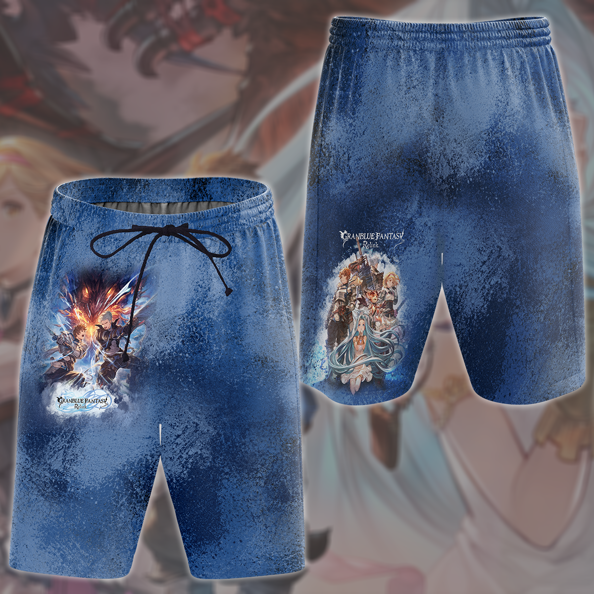 Granblue Fantasy: Relink Video Game All Over Printed T-shirt Tank Top Zip Hoodie Pullover Hoodie Hawaiian Shirt Beach Shorts Joggers Beach Shorts