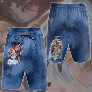 Granblue Fantasy: Relink Video Game All Over Printed T-shirt Tank Top Zip Hoodie Pullover Hoodie Hawaiian Shirt Beach Shorts Joggers Beach Shorts S 