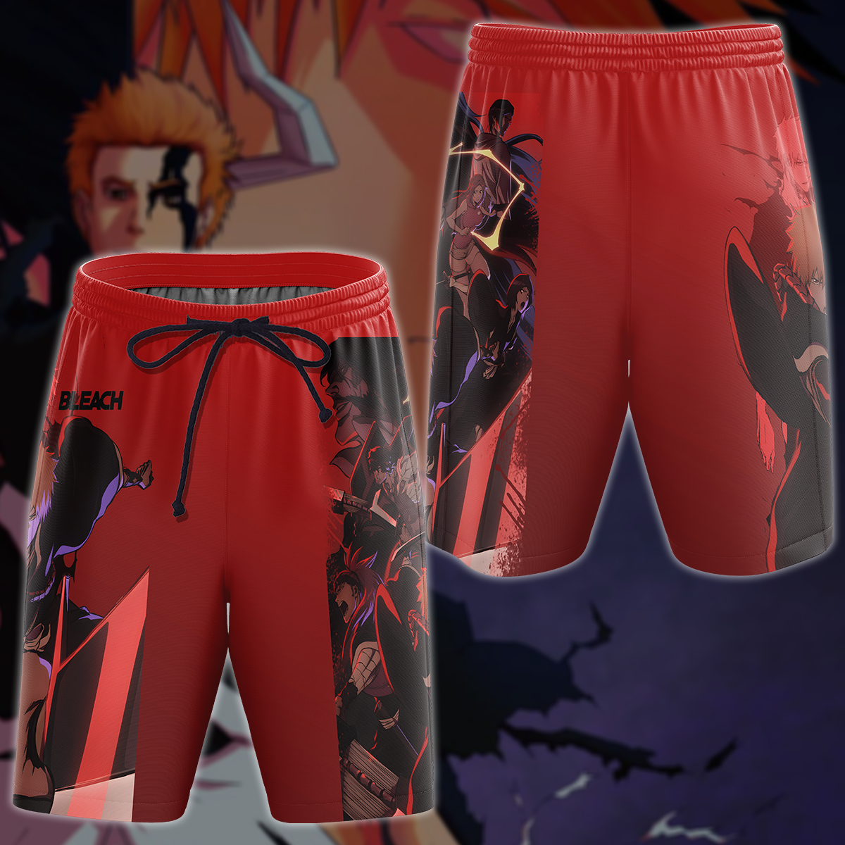 Bleach Anime 3D All Over Print T-shirt Tank Top Zip Hoodie Pullover Hoodie Hawaiian Shirt Beach Shorts Jogger Beach Shorts