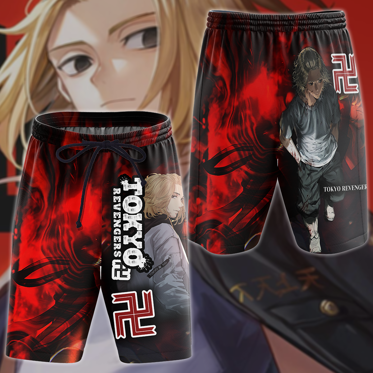 Tokyo Revengers 3D All Over Print T-shirt Tank Top Zip Hoodie Pullover Hoodie Hawaiian Shirt Beach Shorts Jogger Beach Shorts