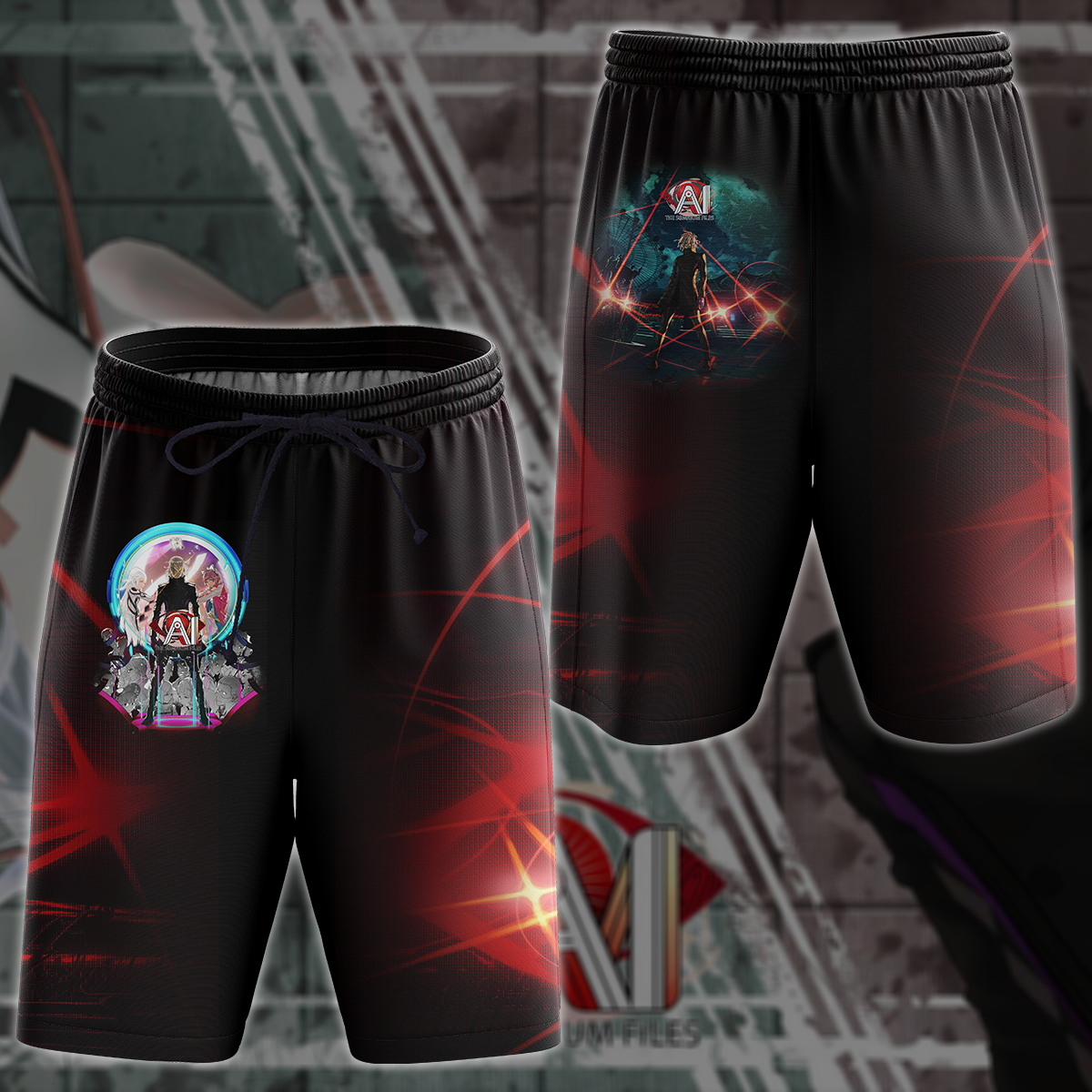 AI: The Somnium Files Video Game All Over Printed T-shirt Tank Top Zip Hoodie Pullover Hoodie Hawaiian Shirt Beach Shorts Joggers Beach Shorts