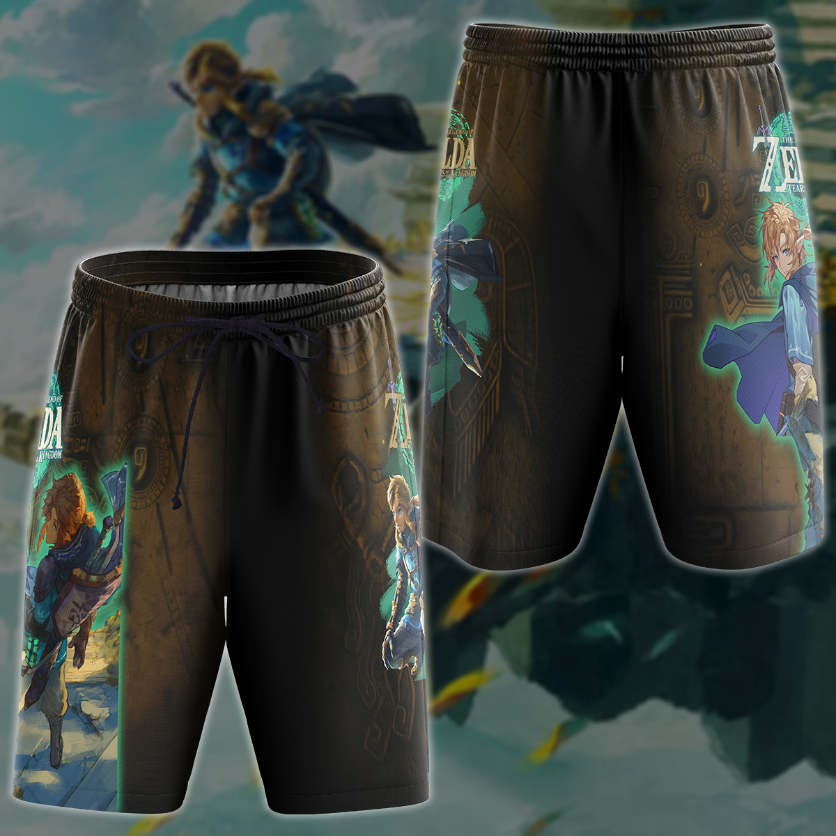The Legend of Zelda: Tears of the Kingdom Video Game 3D All Over Printed T-shirt Tank Top Zip Hoodie Pullover Hoodie Hawaiian Shirt Beach Shorts Jogger Beach Shorts
