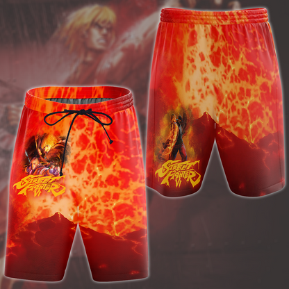Street Fighter 6 Ken Video Game All Over Printed T-shirt Tank Top Zip Hoodie Pullover Hoodie Hawaiian Shirt Beach Shorts Joggers Beach Shorts