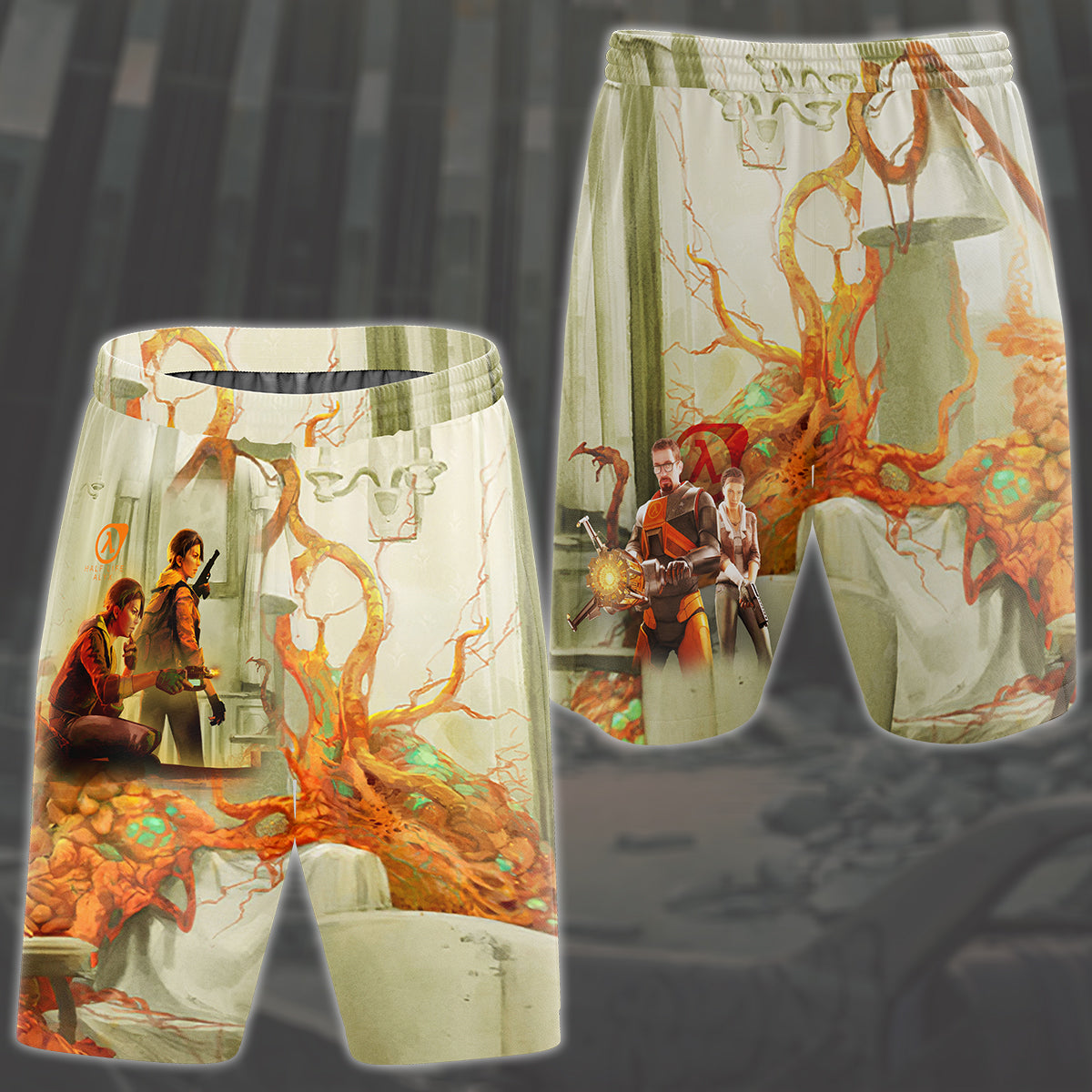 Half-Life: Alyx Video Game All Over Printed T-shirt Tank Top Zip Hoodie Pullover Hoodie Hawaiian Shirt Beach Shorts Joggers Beach Shorts