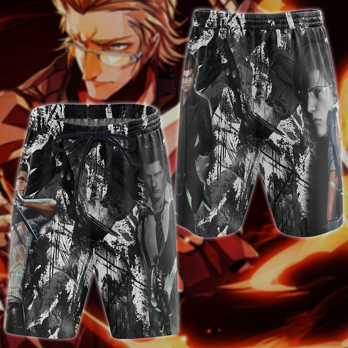 Final Fantasy XV Ignis Scientia Video Game 3D All Over Print T-shirt Tank Top Zip Hoodie Pullover Hoodie Hawaiian Shirt Beach Shorts Jogger Beach Shorts
