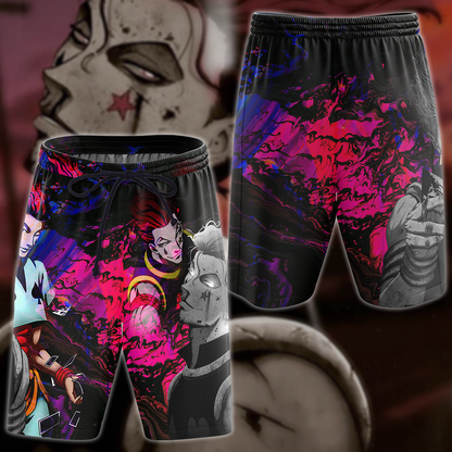 Hunter x Hunter Hisoka 3D All Over Print T-shirt Tank Top Zip Hoodie Pullover Hoodie Hawaiian Shirt Beach Shorts Jogger Beach Shorts