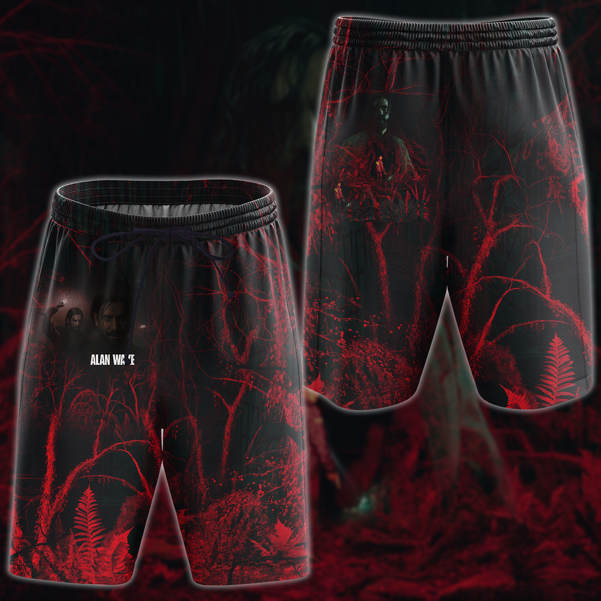Alan Wake 2 Video Game All Over Printed T-shirt Tank Top Zip Hoodie Pullover Hoodie Hawaiian Shirt Beach Shorts Joggers Beach Shorts