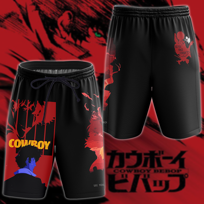 Cowboy Bebop 3D All Over Print T-shirt Tank Top Zip Hoodie Pullover Hoodie Hawaiian Shirt Beach Shorts Jogger Beach Shorts