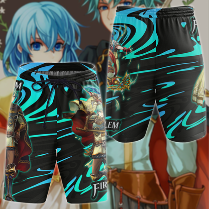 Fire Emblem Ephraim & Eirika Video Game 3D All Over Print T-shirt Tank Top Zip Hoodie Pullover Hoodie Hawaiian Shirt Beach Shorts Jogger Beach Shorts