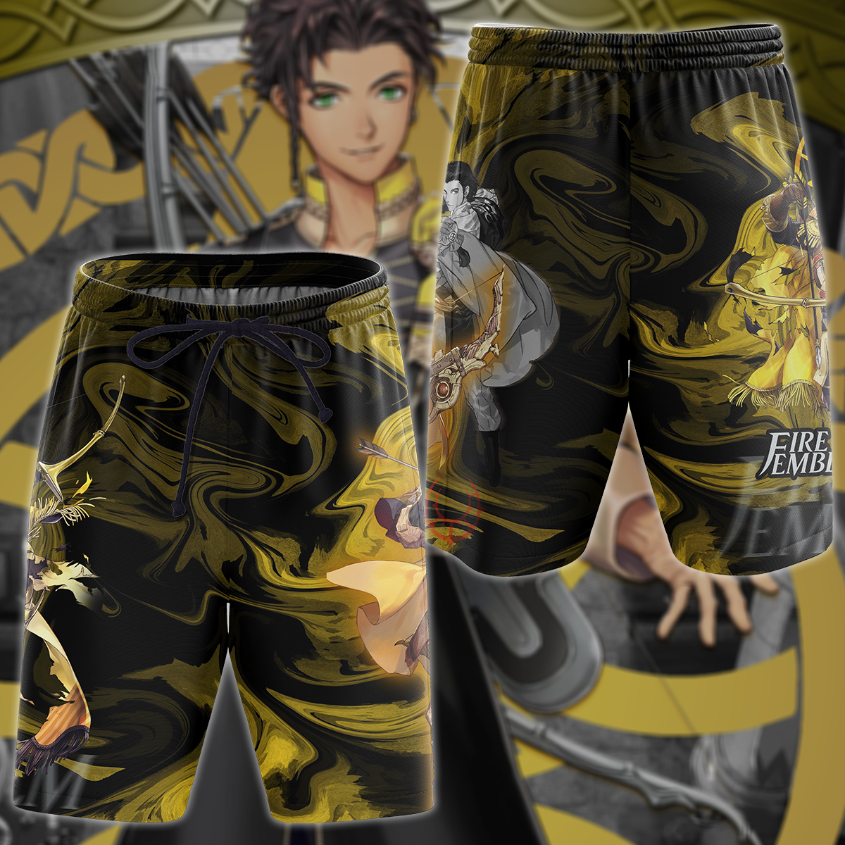 Fire Emblem: Three Houses - Claude Video Game 3D All Over Print T-shirt Tank Top Zip Hoodie Pullover Hoodie Hawaiian Shirt Beach Shorts Jogger Beach Shorts