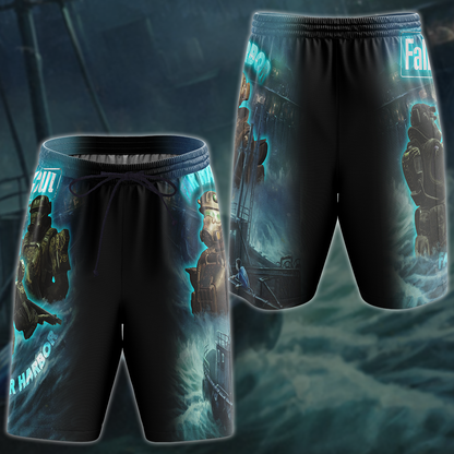 Fallout 4: Far Harbour Video Game 3D All Over Printed T-shirt Tank Top Zip Hoodie Pullover Hoodie Hawaiian Shirt Beach Shorts Jogger Beach Shorts