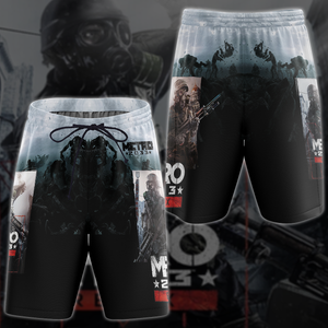 Metro 2033 Redux Video Game 3D All Over Printed T-shirt Tank Top Zip Hoodie Pullover Hoodie Hawaiian Shirt Beach Shorts Jogger Beach Shorts S 