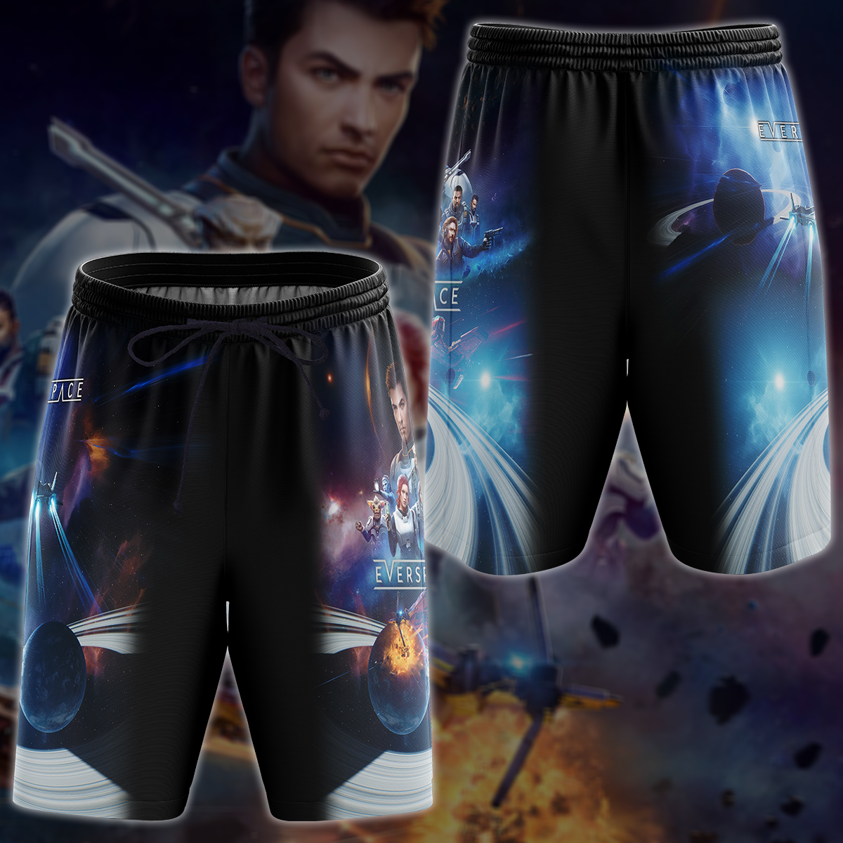 Everspace 2 Video Game 3D All Over Printed T-shirt Tank Top Zip Hoodie Pullover Hoodie Hawaiian Shirt Beach Shorts Jogger Beach Shorts
