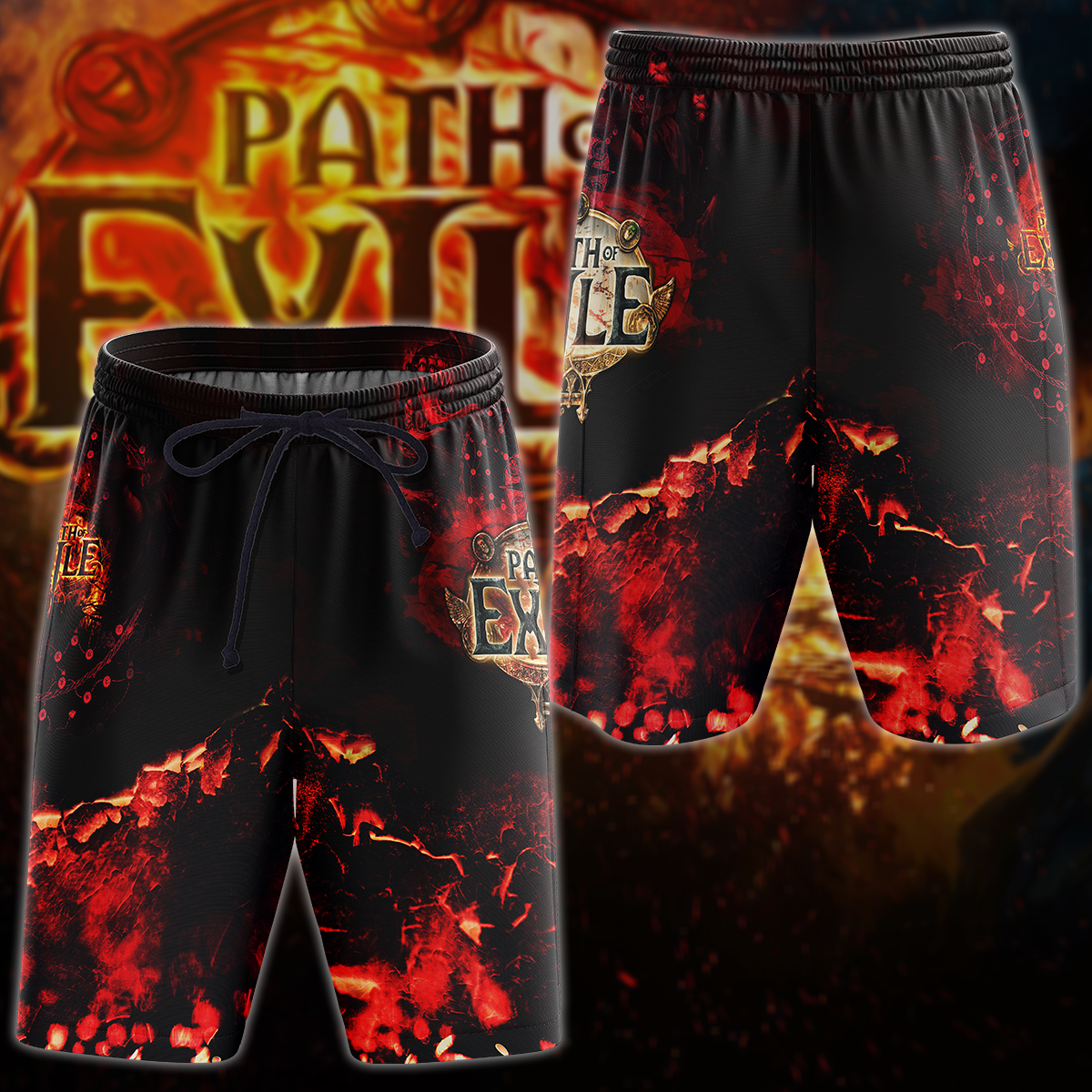 Path Of Exile Video Game 3D All Over Print T-shirt Tank Top Zip Hoodie Pullover Hoodie Hawaiian Shirt Beach Shorts Jogger Beach Shorts