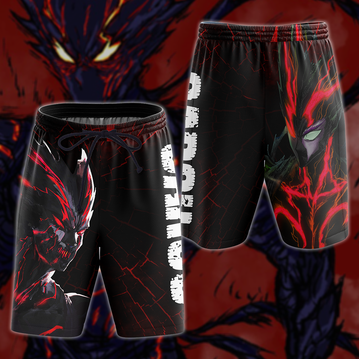 One Punch Man Garou Monster Form 3D All Over Print T-shirt Tank Top Zip Hoodie Pullover Hoodie Hawaiian Shirt Beach Shorts Jogger Beach Shorts
