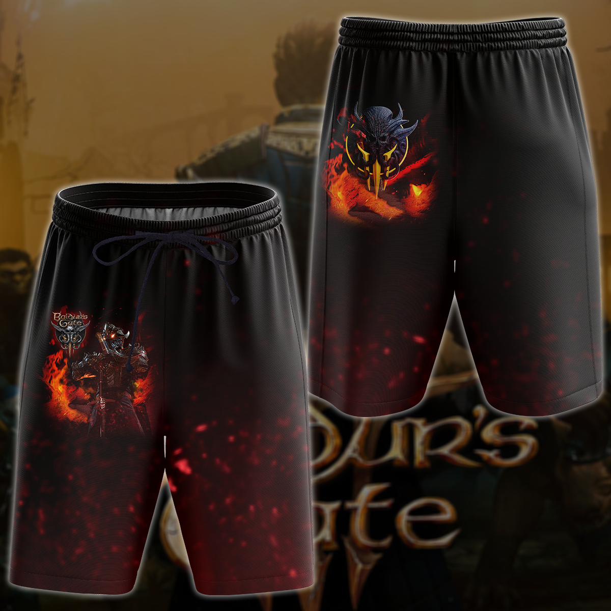 Baldur's Gate 3 Video Game All Over Printed T-shirt Tank Top Zip Hoodie Pullover Hoodie Hawaiian Shirt Beach Shorts Joggers Beach Shorts