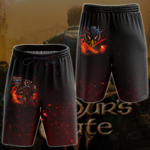 Baldur's Gate 3 Video Game All Over Printed T-shirt Tank Top Zip Hoodie Pullover Hoodie Hawaiian Shirt Beach Shorts Joggers Beach Shorts S 