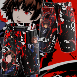 Persona 5 Strikers Makoto Niijima Video Game 3D All Over Print T-shirt Tank Top Zip Hoodie Pullover Hoodie Hawaiian Shirt Beach Shorts Jogger Beach Shorts S 