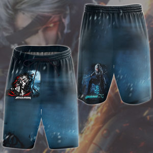 Metal Gear Rising: Revengeance Video Game All Over Printed T-shirt Tank Top Zip Hoodie Pullover Hoodie Hawaiian Shirt Beach Shorts Joggers Beach Shorts S 