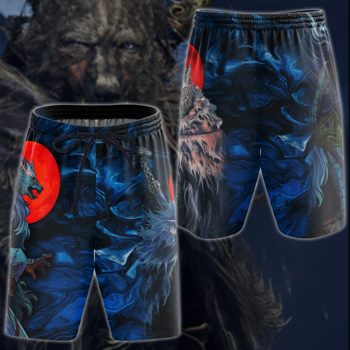 Elden Ring Blaidd Video Game 3D All Over Print T-shirt Tank Top Zip Hoodie Pullover Hoodie Hawaiian Shirt Beach Shorts Jogger Beach Shorts
