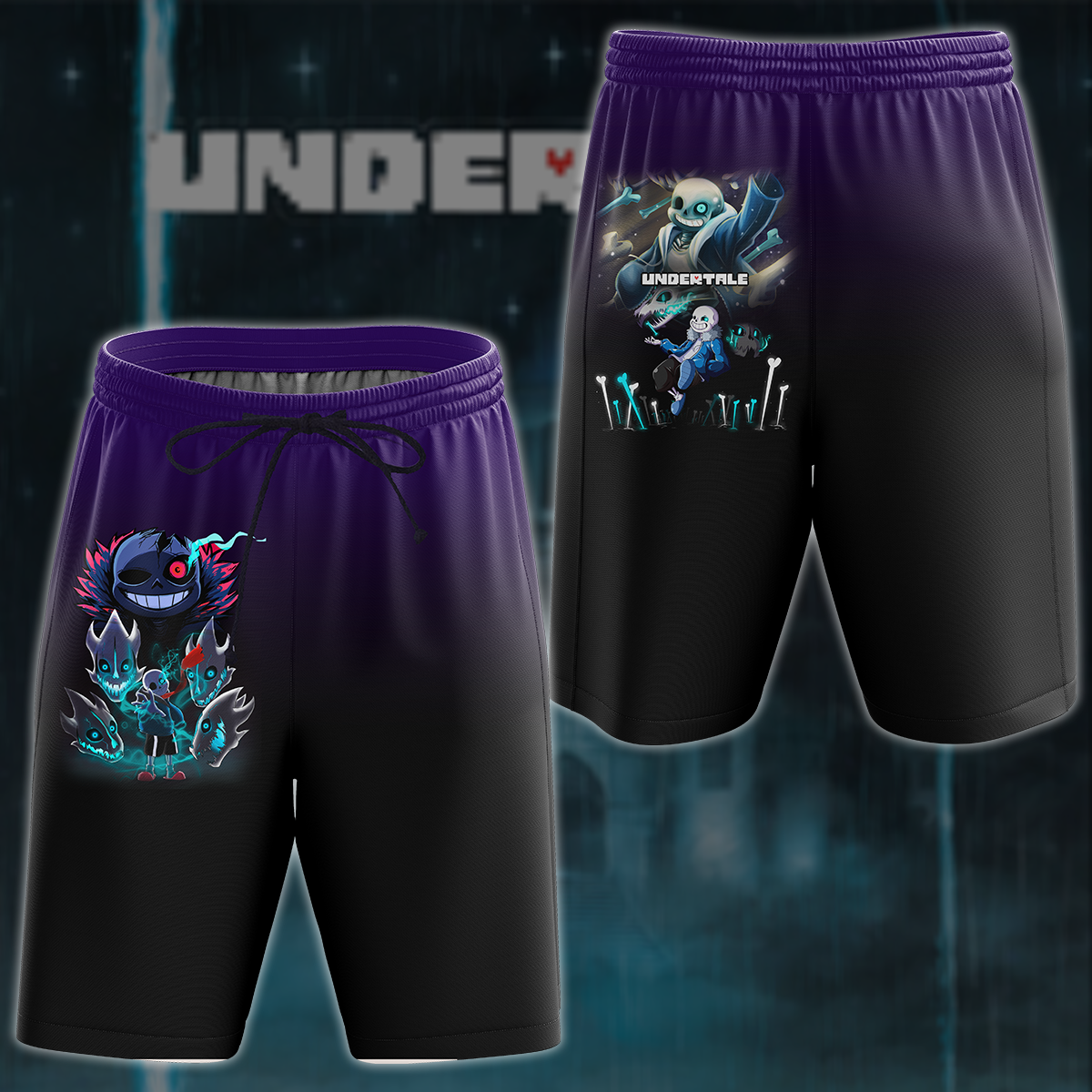 Undertale Video Game 3D All Over Printed T-shirt Tank Top Zip Hoodie Pullover Hoodie Hawaiian Shirt Beach Shorts Joggers Beach Shorts