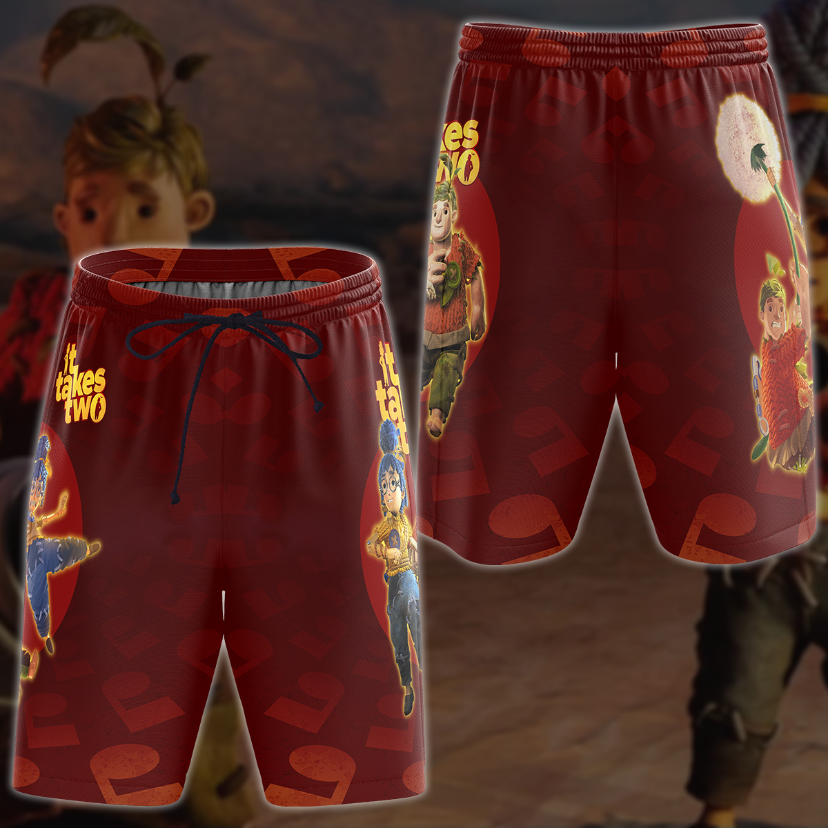It Takes Two Video Game 3D All Over Printed T-shirt Tank Top Zip Hoodie Pullover Hoodie Hawaiian Shirt Beach Shorts Jogger Beach Shorts