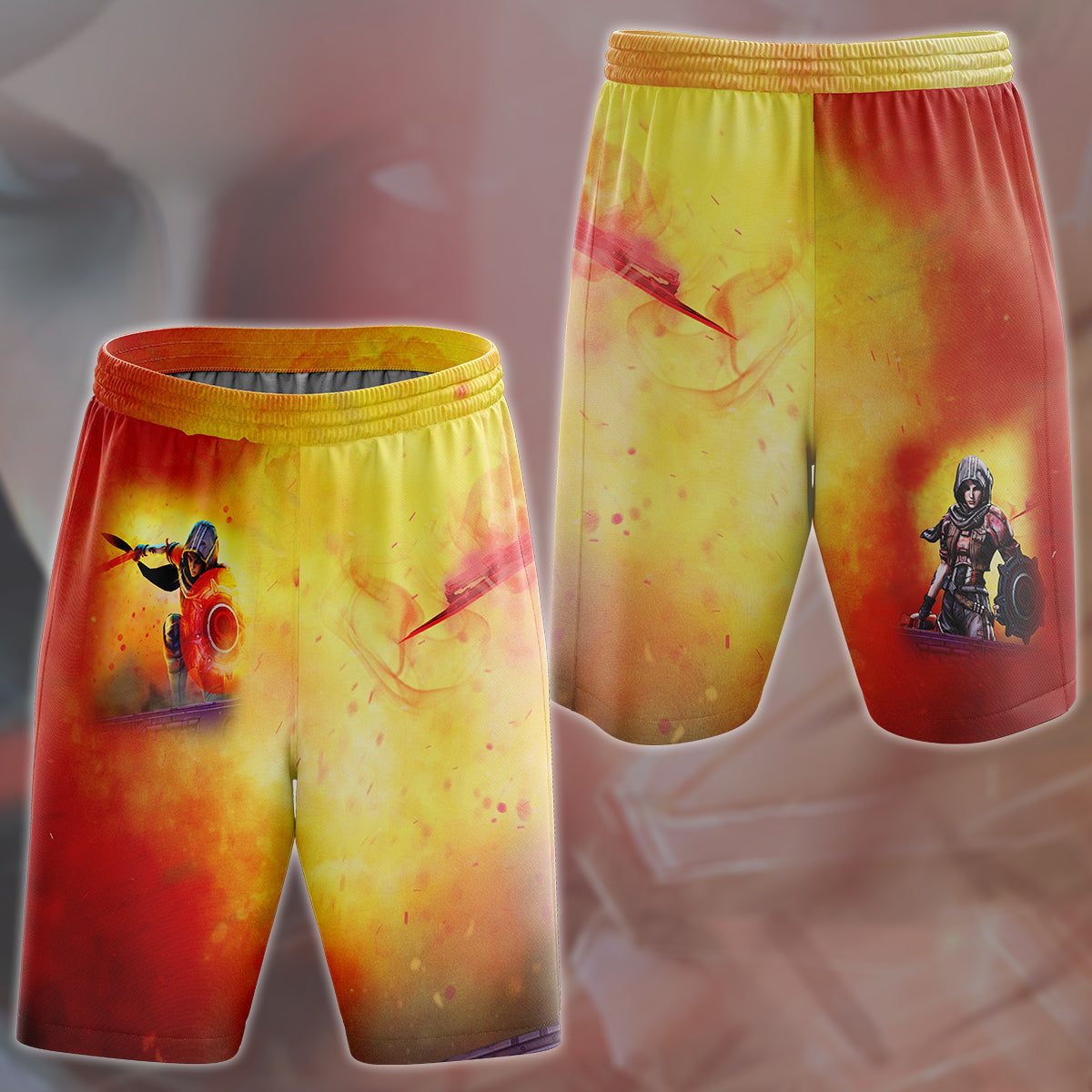 Borderlands Athena Video Game All Over Printed T-shirt Tank Top Zip Hoodie Pullover Hoodie Hawaiian Shirt Beach Shorts Joggers Beach Shorts